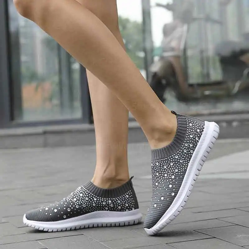 Giulia - Sneakers con Strass | Comfort e Stile Unico per Ogni Occasione