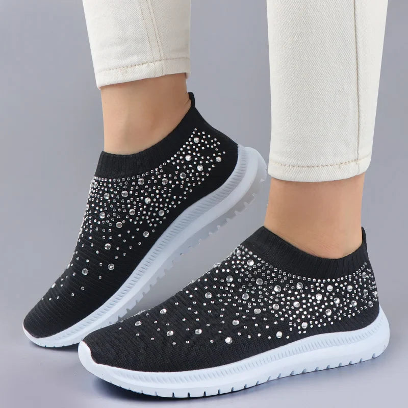 Giulia - Sneakers con Strass | Comfort e Stile Unico per Ogni Occasione