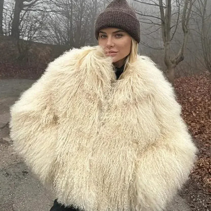 Sofia - Cappotto Elegante | Caldo e Stile in Pelliccia Sintetica